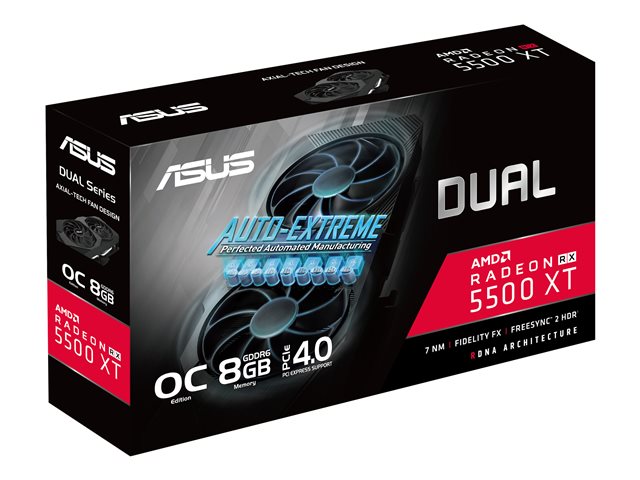 ASUS DUAL-RX5500XT-O8G-EVO - OC Edition - graphics card - Radeon