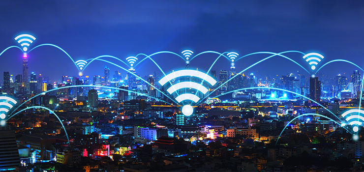 Wireless Networking Over A City Skyline