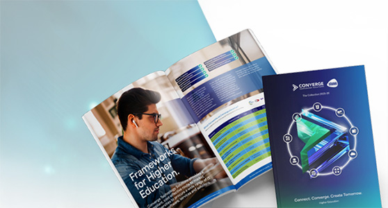 Photo of the Converge Catalogue open