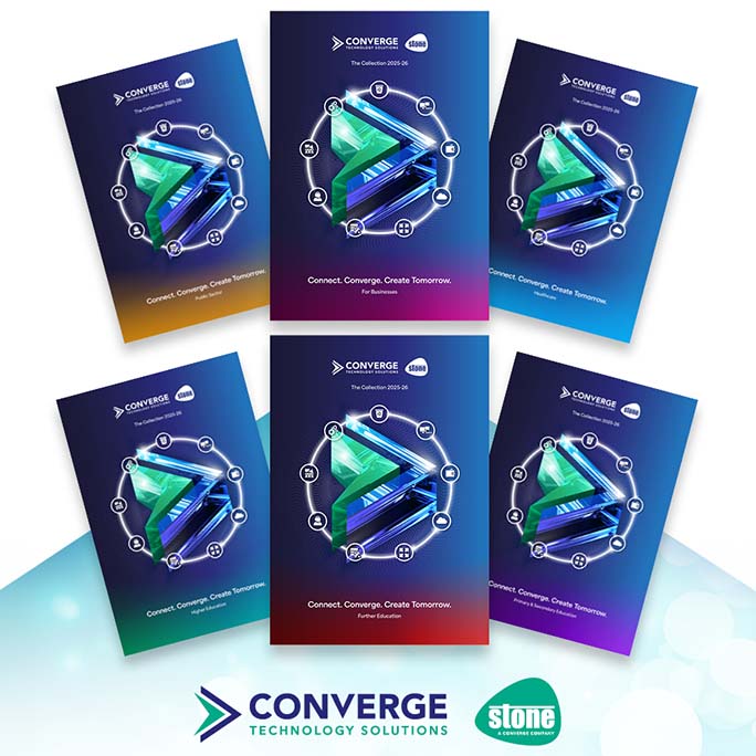 A photo of the Converge catalogue front cover