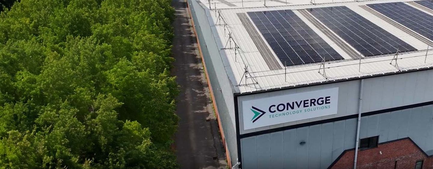 Converge HQ Building from the air