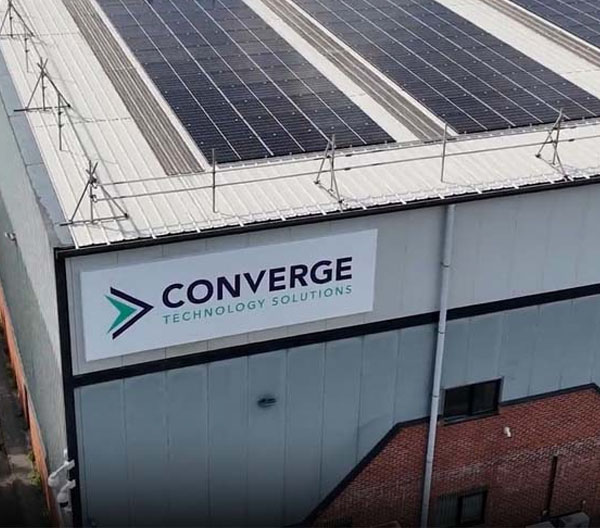 Converge HQ Building from the air