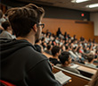 A student at university learning about Esports