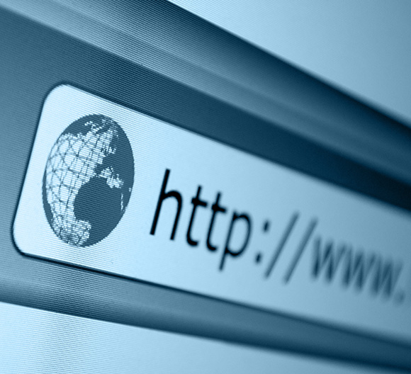 An internet browser URL bar