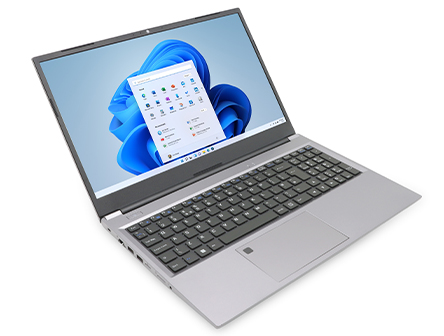The Stonebook Pro-R with the lid open