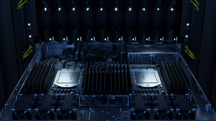 An AMD EPYC server board complete with CPU by AMD