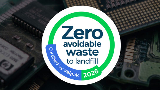 Zero avoidable waste to landfill certified logo