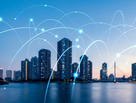 A wide area network of inter connected offices